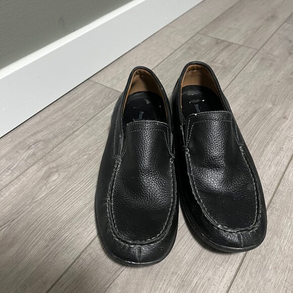 3/$35 Perry Ellis Portfolio Men’s Leather Dress Shoes Black Size 8.5 Loafer - Picture 1 of 6